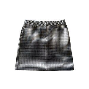 💖Talbots Women's Gingham Print Skirt Size 12P Cotton Blend